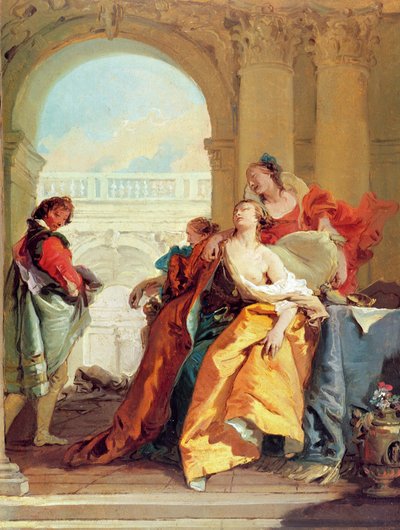 De Dood van Sophonisba door Giovanni Battista Tiepolo